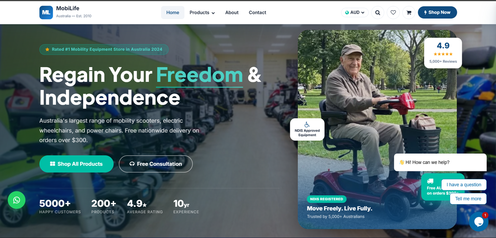 MobiLife Australia — Web Development project by Blaise Tech